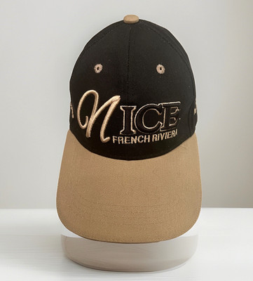 Vtg French Riviera Cote d' Azur Mediterranean Coast Strap Cap OGC Nice Eagle