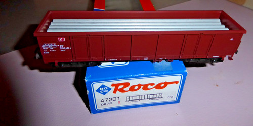 Roco 47201 H0 offener Güterwagen beladen Eaos-x der DB AG Epoche 5/6 in OVP | Zustand: Gebraucht