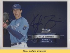 2012 Bowman Sterling Prospect Auto Kyle Zimmer #BSAP-KZ Auto READ s3g