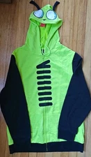 Bioworld Invader Zim Gir Long Sleeve Men's Colorblock Cosplay Hoodie XXL