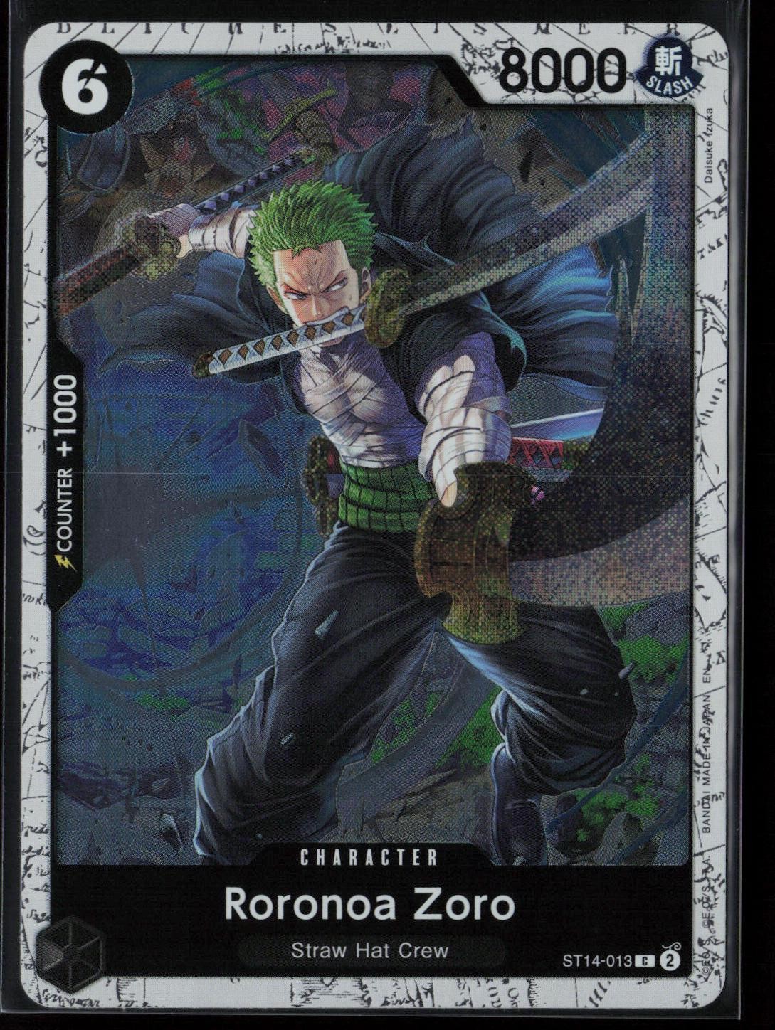 Roronoa Zoro - ST14-013 (Pirate Foil) One Piece Premium Booster Vol. 2 NM