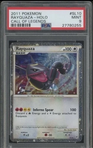2011 Pokemon Call of Legends #SL10 Rayquaza Holo PSA 9 MINT SHINY