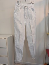 Vintage White Lee Jeans Size 4 High Rise 28"x30"