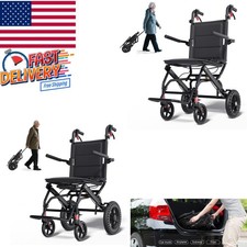 Lightweight Foldable Portable Transport Wheelchair Travel Wheelchair For Adults