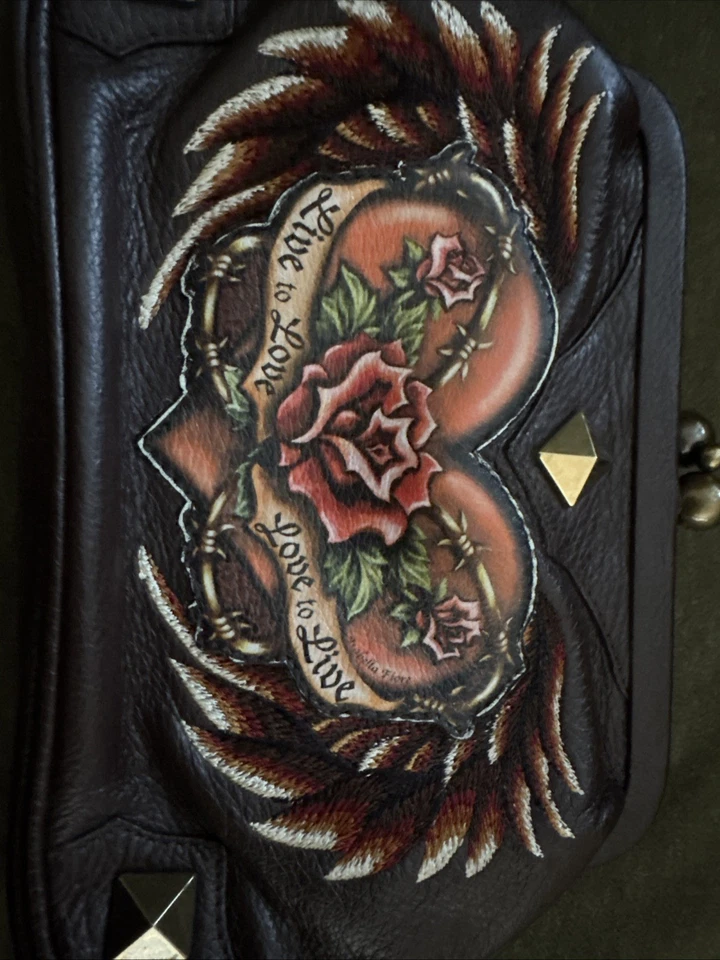 Isabella Fiore Leather Clutch/Shoulder Bag - Image 2 of 4