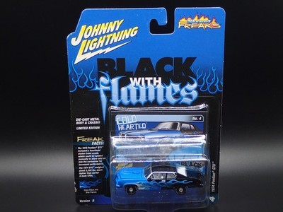 2025 JOHNNY LIGHTNING 1974 PONTIAC GTO BLACK W FLAMES STREET FREAK