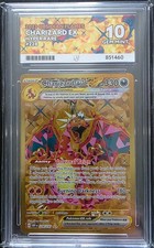 Charizard ex 228/197 Sv03: Obsidian Flames Holo, HR, Gem Mint 10, Ace Graded
