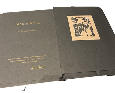 Max Müller 9 Holzschnitte 35/55 nummeriert und signiert 1987 Juni Verlag