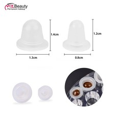 100PCS Silicone Tattoo Ink Cups Disposable Pigment Caps Small Large Size