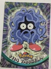 Topps Pokemon Tangela #114 TV Animation Edition Non Holo Blue Logo 2000 NM