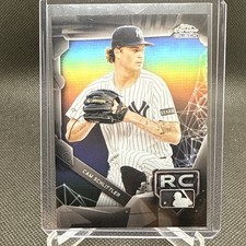2026 Topps Chrome Black Baseball Cam Schlittler Rookie Variation Refractor!! #98