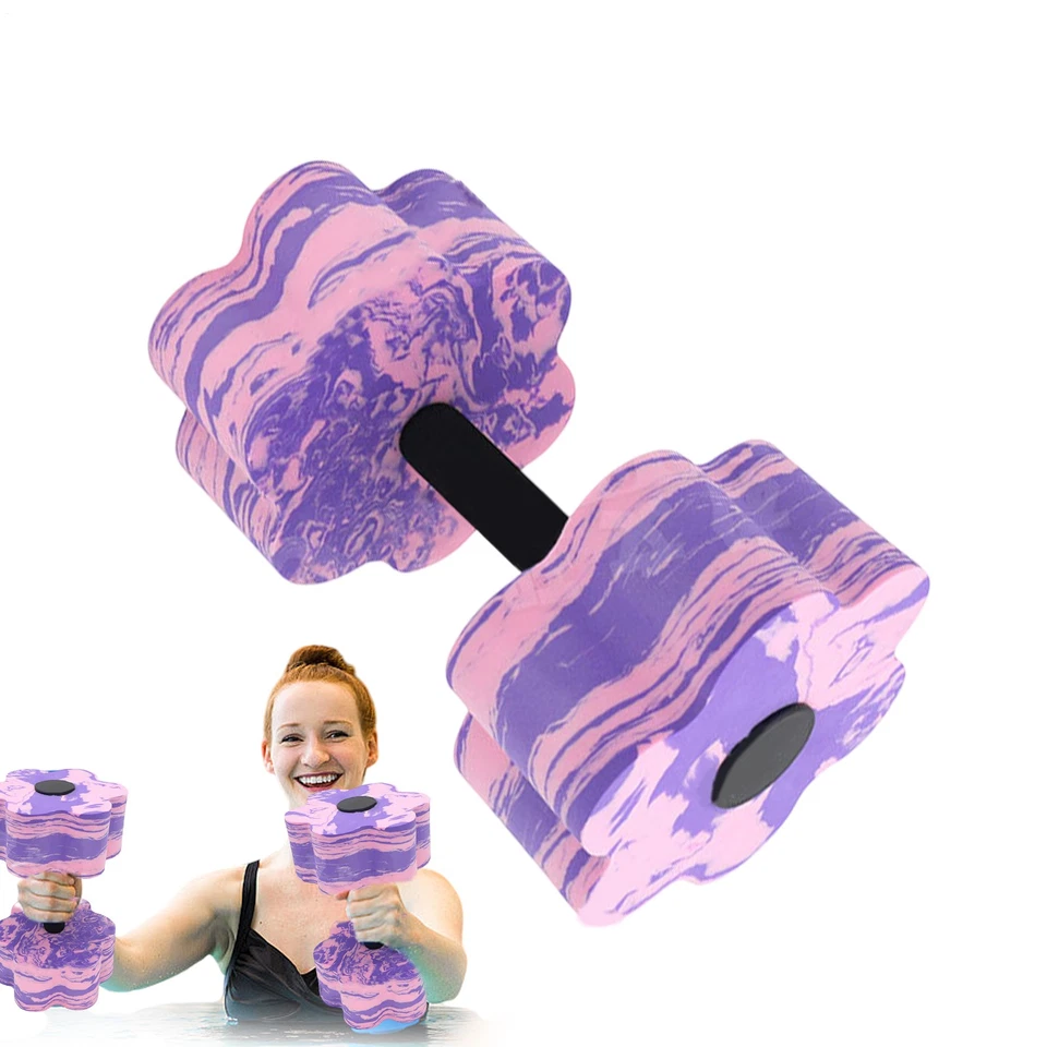 2 mancuernas de ejercicio acuático ligeras pesas de fitness entrenamiento reutilizable Foto 4 de 4