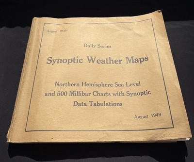 Aug 1949 Daily Synoptic Historical Weather Maps Northern Hemisphere Sea Level