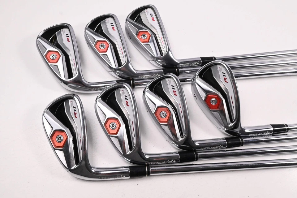 Left Hand Taylormade R11 Irons / 5-PW+SW / Regular Flex KBS 90 Shafts - Image 2 of 4