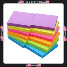 Bright Color 3x3 inch Sticky Notes 12 Pads 100 Sheets Each