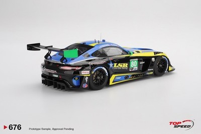 Top Speed 1:18 Mercedes-AMG GT3 EVO #80 Lone Star Racing 2025 IMSA