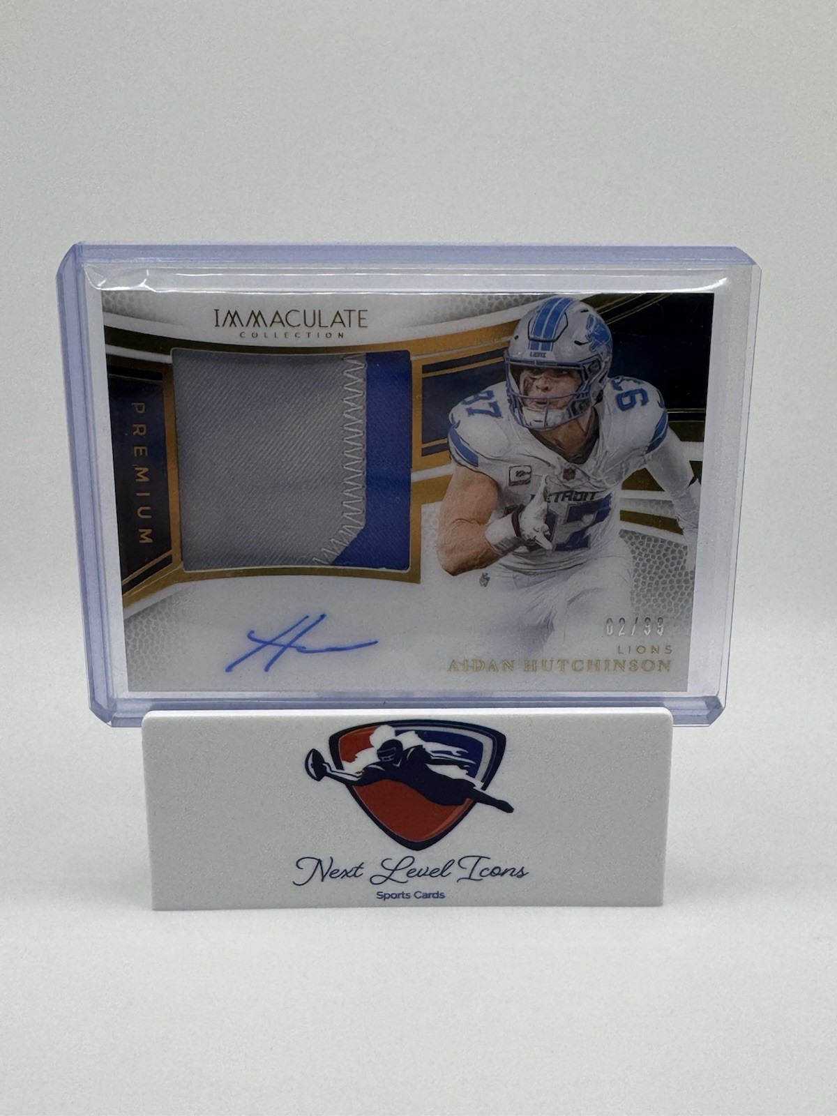 Panini Immaculate 2022 Aidan Hutchinson RC Auto Patch /99