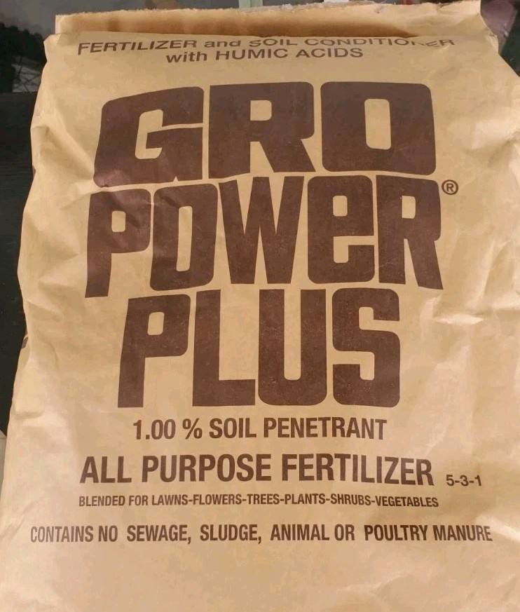 5 Pound Ziplock bag of GRO POWER PLUS 5-3-1 fertilizer w/ Humic