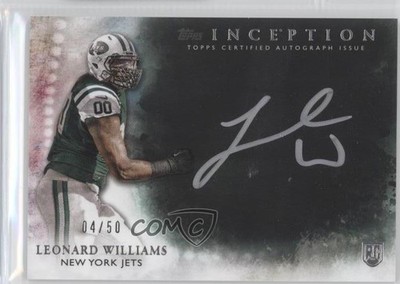 2015 Topps Inception Silver Signings 4/50 Leonard Williams Rookie Auto RC 8k4