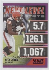 2021 Score Next Level Stats Purple Nick Chubb #NL19 1u1