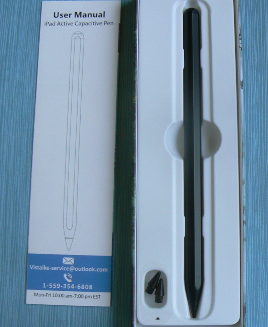 New iPad Active Stylus with Palm Rejection Wireless Black NIB