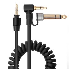 Aux Audio Cable with Adapter Black