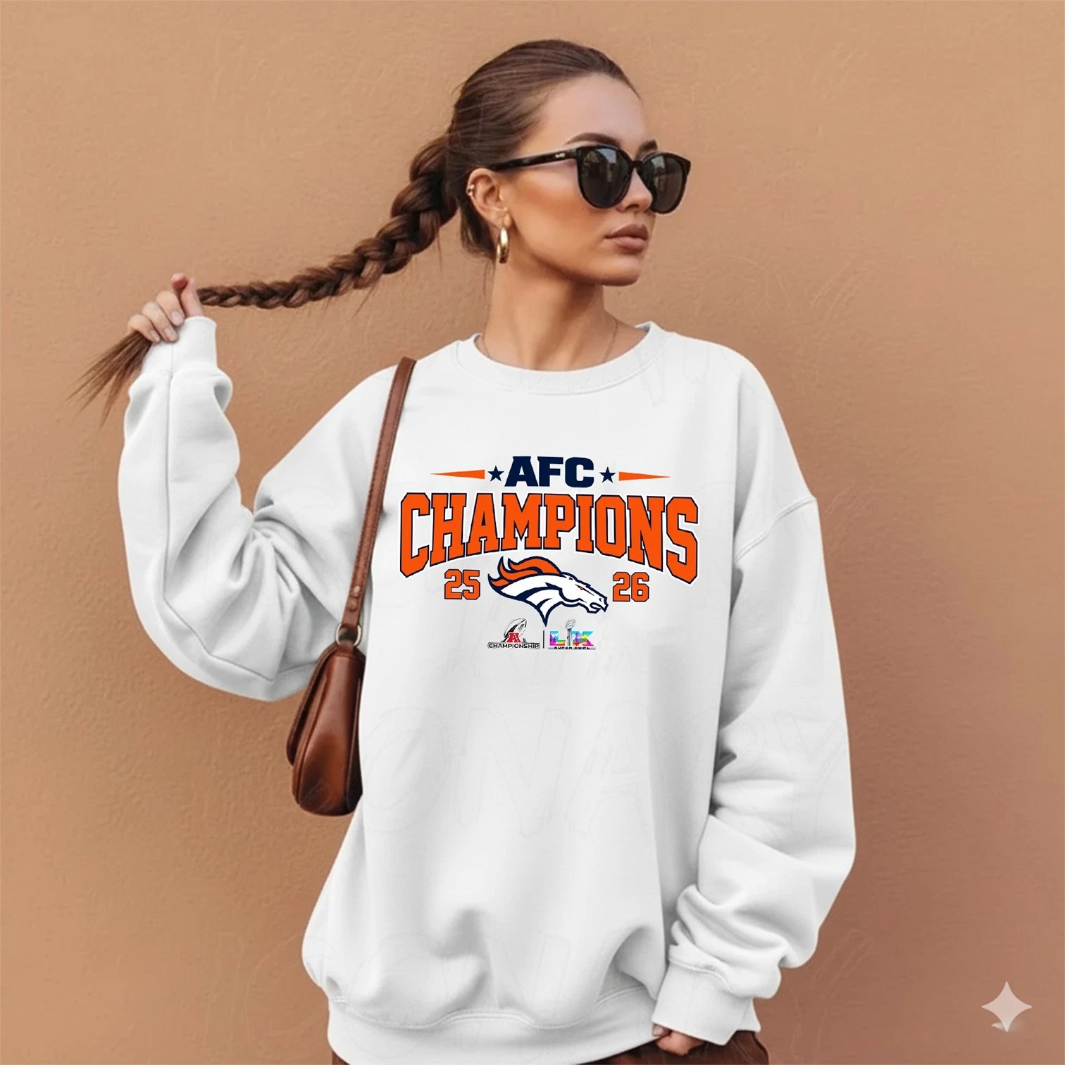 Denver Broncos AFC Champions 2025 2026 Sweatshirt
