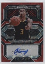 2021-22 Panini Prizm Draft Picks Choice Red 43/88 Manny Camper #CP-MCA Auto 0ud4