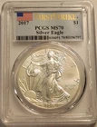 2017 Silver Eagle PCGS MS70 First Strike $1 ASE Perfect Grade