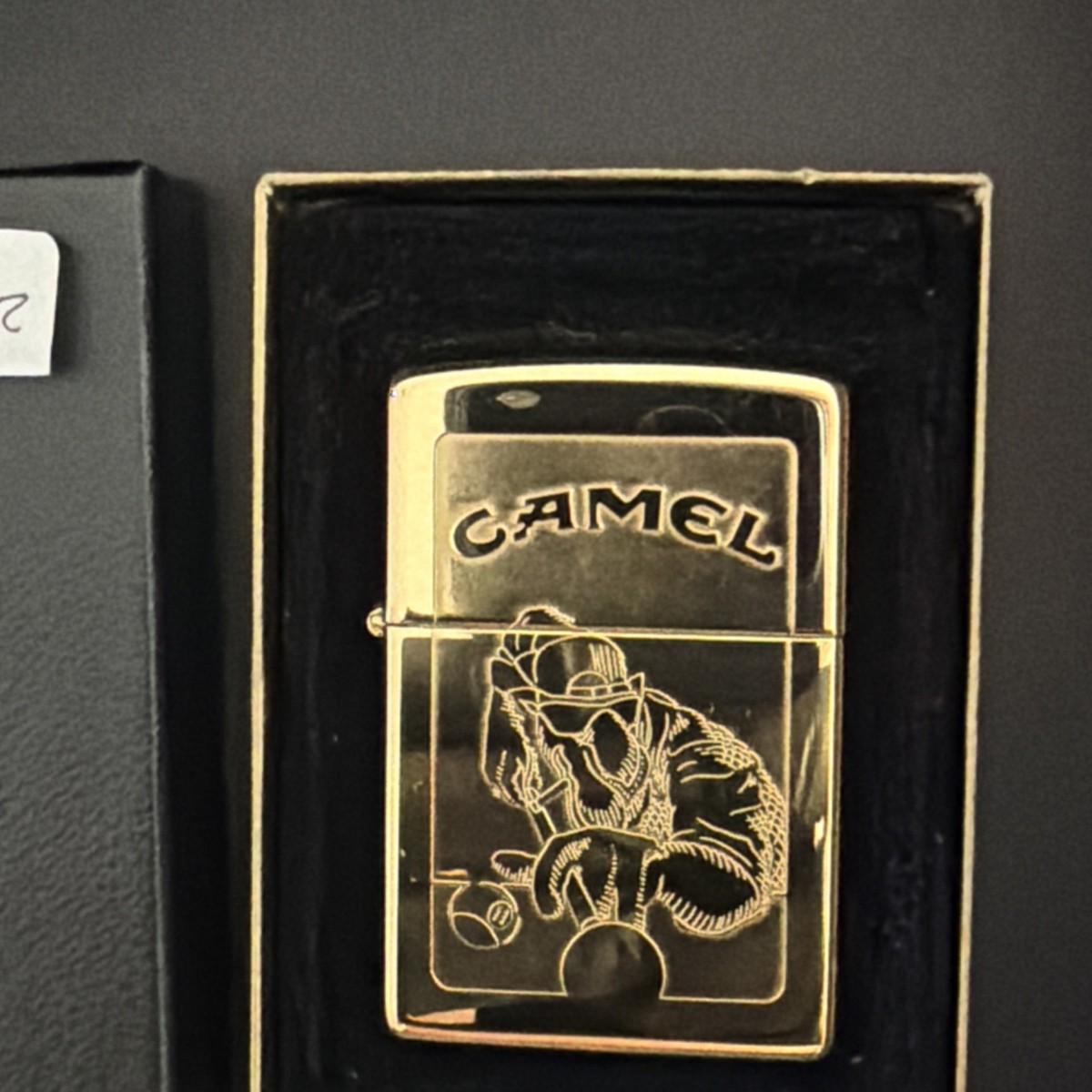 Zippo Camel Joe brass Lighter XII Shooting pool .. gold colored | eBay