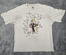 Uniqlo UT Basquiat x Warner Bros Joker Tee Men’s M Beige Worn Distressed