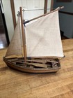 Antique Traditional French Boat. La Provencale Fishing Boat Wooden Ship Model — photo 1