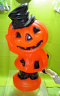 Vintage 1969 Empire Halloween Pumpkin Man Scarecrow Blow Mold 14” Light up — photo 4