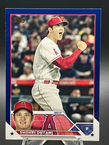 2023 Topps Series 1 - Shohei Ohtani - Royal Blue Border Card #17