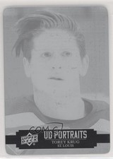 2021-22 Upper Deck Series 1 UD Portraits Printing Plate Black 1/1 Torey Krug o4u