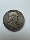 1959 Franklin Half Dollar D Mint 50c Cent Silver Coin United States