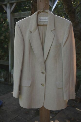Ladies Classic Creme Linen-mix Jacket - UK Size 10 - Photo 1 sur 6
