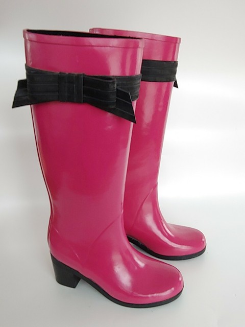 kate spade rain boots with bow