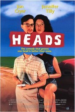 HEADS Movie POSTER 27x40 Jennifer Tilly Jon Cryer Edward Asner Nancy Drake