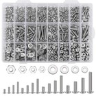 900Pcs Hardware Machine Screws Sae Assortment Kit - Stainless Steel Bolts & Nuts