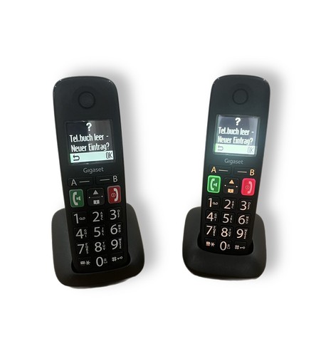 Téléphone Fixe Sans Fil Gigaset e290a Duo Blanc, telephone fixe sans fil duo - s