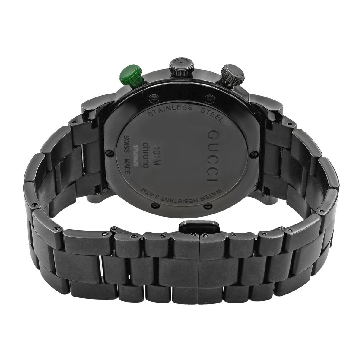 Gucci G-Chrono Black Dial PVD Stainless Steel Quartz Mens Watch