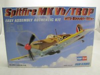 Hobbyboss 80214 Spitfire Mkvb/Trop Easy Assembly Authentic Kit - 1:72
