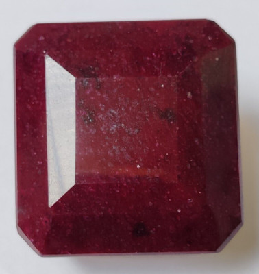 Large Natural Red Ruby 2620 Ct. Square Cut Earth Mined Huge Size Loose Gemstone