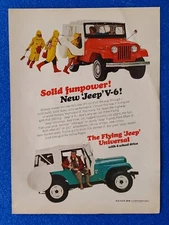 1965 KAISER JEEP CORP. TUXEDO PARK MARK IV 4 WHEEL DRIVE ORIGINAL COLOR PRINT AD