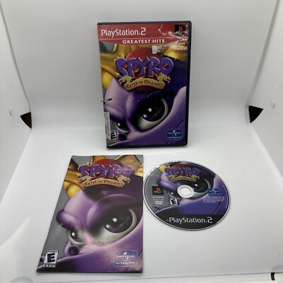 SPYRO ENTER THE DRAGONFLY PS2 SONY PLAYSTATION 2 VIDEO GAME GREATEST HITS