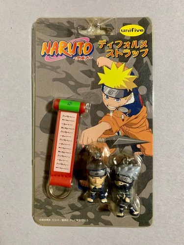 Naruto Shippuden figure strap key chain charm Lot 2 set retro anime Japan m598 - Picture 7 of 8