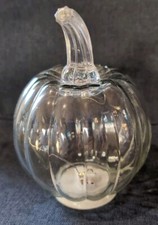 Target Bullseye Playground Fall 2023 Glass LED Light Up 6" Clear Pumpkin