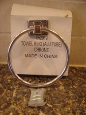 polished chrome towel ring