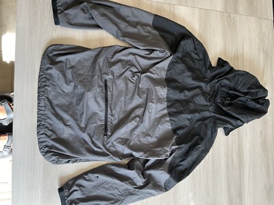 Nike Packable Windrunner Zip Up Jacket Size Large Grey/Black